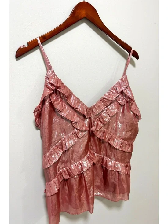 ASO Georgia Miller in Ginny and Georgia Ruffled Pink Top - Picture 9 of 10